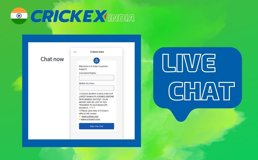 Crickex India live support chat review