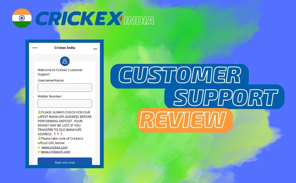 customer support overview of Crickex India bookmaker