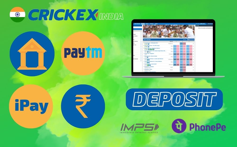 what you should know about deposit at Crickex India site