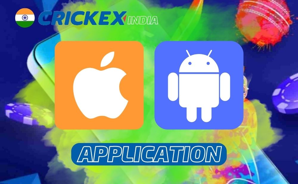 iOS and Android app for betting with Crickex India bookmaker