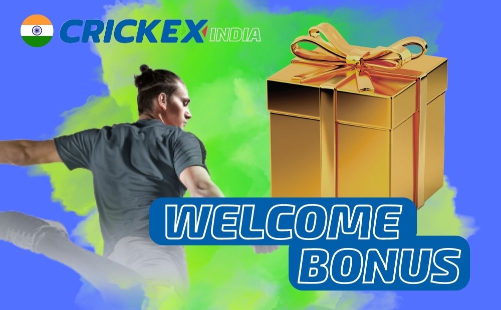All about Crickex welcome bonus for players from India